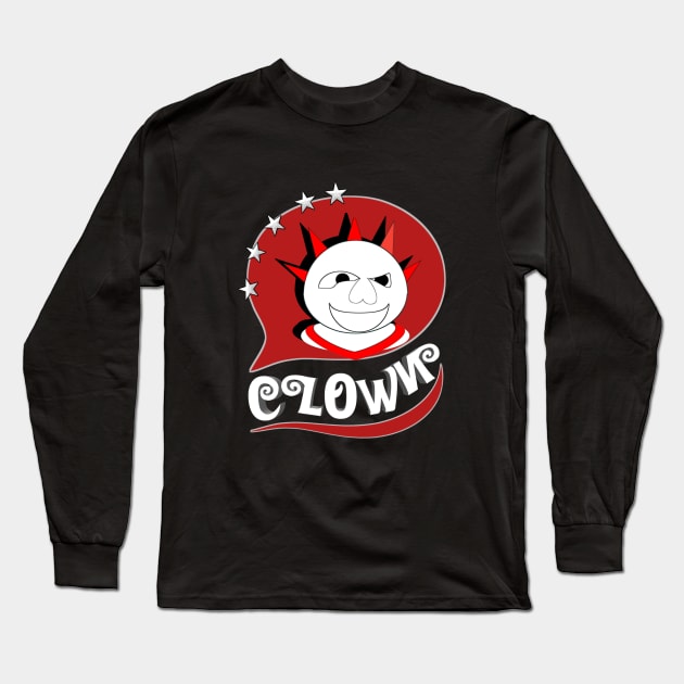 Clown Long Sleeve T-Shirt by Adiba design